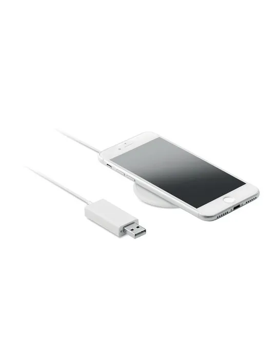 Chargeur sans fil magnétique personnalisé FLAKE MAG Matières : polyéthylène (PE) Taille textile : S Couleurs : noir impression h