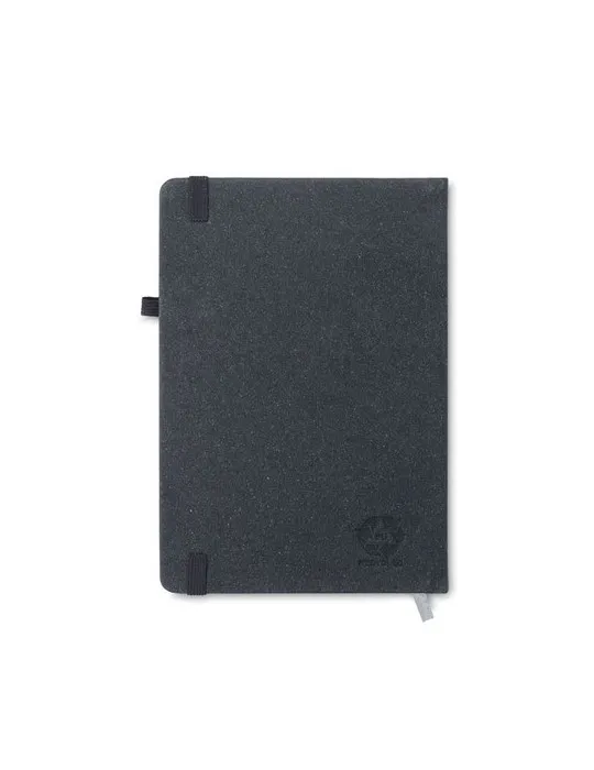 Carnet A5 ligné en PU recyclé éco-responsable personnalisé BAOBAB Couleurs : bleu impression haute définition