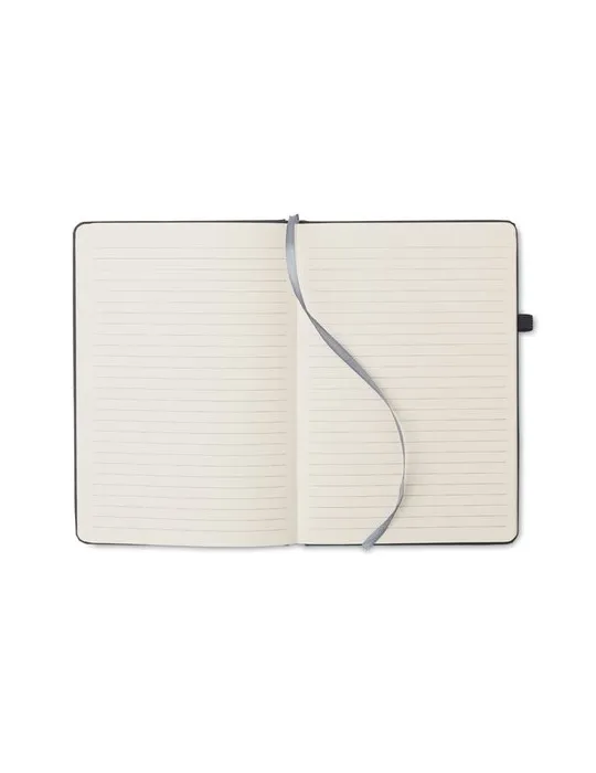 Carnet A5 ligné en PU recyclé éco-responsable personnalisé BAOBAB Couleurs : bleu livraison express 24h 48h