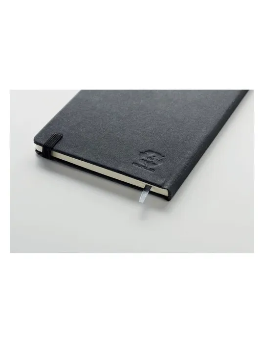 Carnet A5 ligné en PU recyclé éco-responsable personnalisé BAOBAB Couleurs : bleu cadeau collaborateur premium