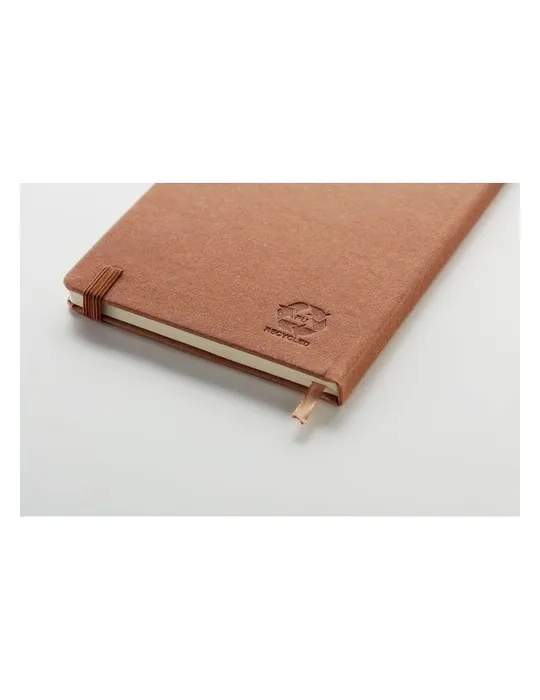 Carnet A5 ligné en PU recyclé éco-responsable personnalisé BAOBAB Couleurs : jaune goodies entreprise design