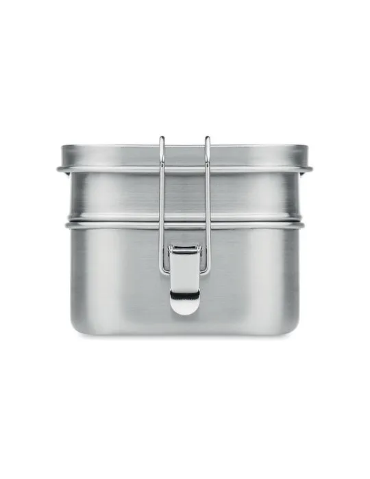 Boîte à lunch isotherme en acier inox personnalisée DOUBLE CHAN Matières : PVC Couleurs : jaune goodies publicitaire événementie