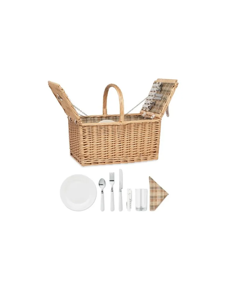 Panier Pique-Nique en Osier 4 MIMBRE PLUS