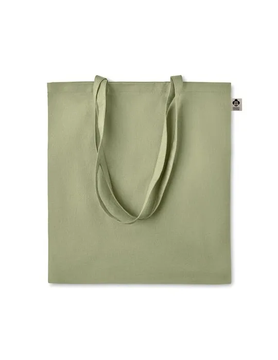 Sac shopping écologique en coton organique ZIMDE COLOUR Matières : métal Couleurs : blanc