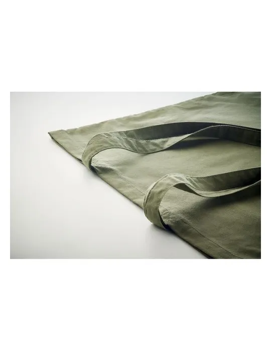 Sac shopping écologique en coton organique ZIMDE COLOUR Matières : métal Couleurs : blanc cadeau entreprise pas cher