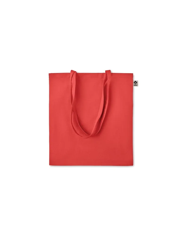 Sac shopping écologique en coton organique ZIMDE COLOUR Matières : PU Couleurs : beige personnalisation rapide en France