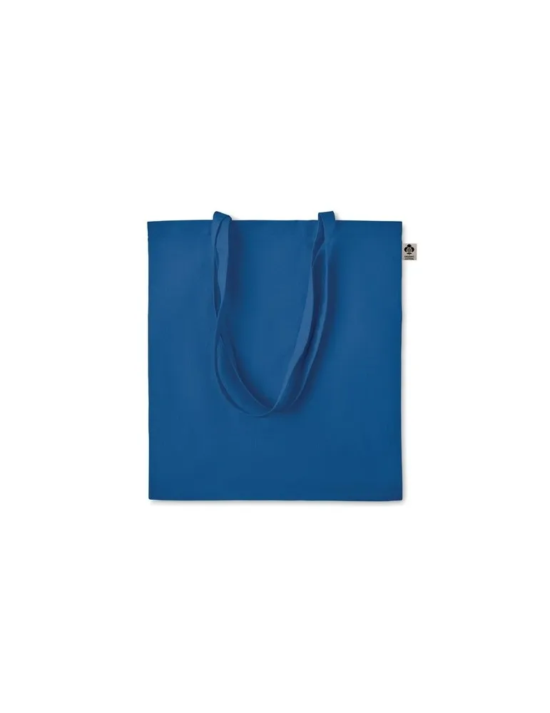 Sac shopping écologique en coton organique ZIMDE COLOUR Couleurs : blanc cadeau entreprise pas cher