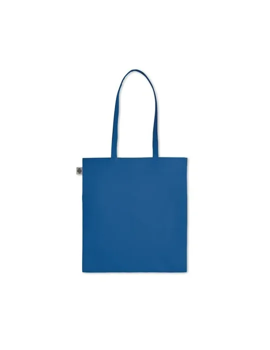 Sac shopping écologique en coton organique ZIMDE COLOUR Couleurs : blanc personnalisable avec votre logo