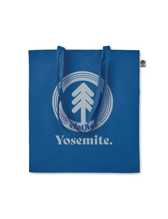 Sac shopping écologique en coton organique ZIMDE COLOUR Couleurs : blanc goodies entreprise design