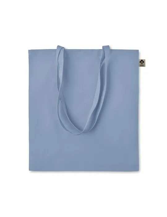 Sac shopping écologique en coton organique ZIMDE COLOUR Matières : polyester Couleurs : rouge marquage laser ultra précis