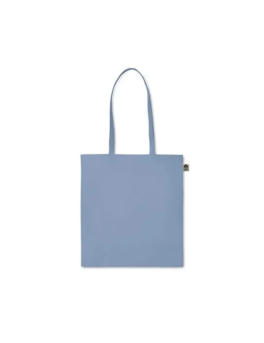 Sac shopping écologique en coton organique ZIMDE COLOUR Matières : polyester Couleurs : rouge objet promotionnel éco-responsable