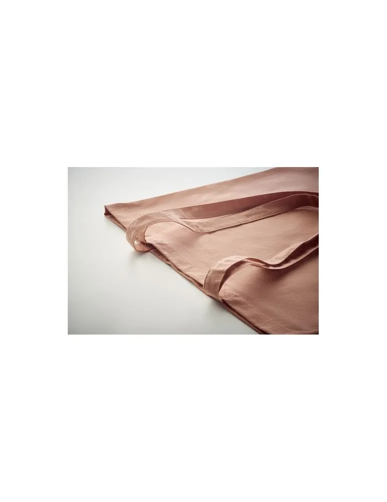 Sac shopping écologique en coton organique ZIMDE COLOUR Matières : aluminium Couleurs : jaune marquage couleur éclatante