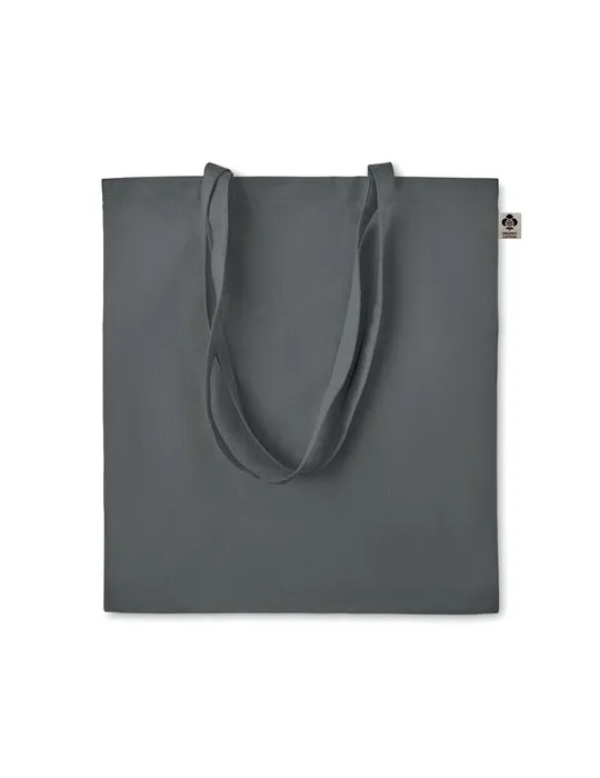 Sac shopping écologique en coton organique ZIMDE COLOUR Couleurs : noir impression haute définition
