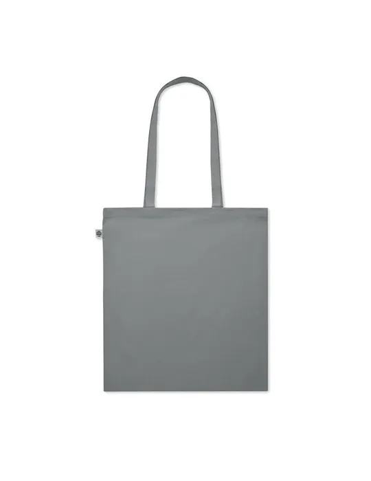 Sac shopping écologique en coton organique ZIMDE COLOUR Couleurs : blanc goodies entreprise design