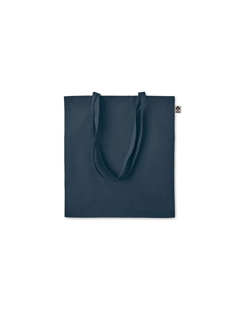 Sac shopping écologique en coton organique ZIMDE COLOUR Matières : polyester Couleurs : bleu accessoire événementiel unique