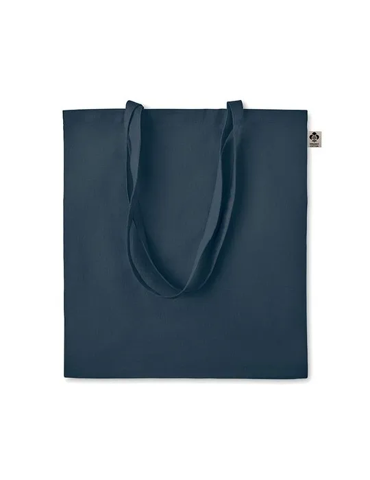 Sac shopping écologique en coton organique ZIMDE COLOUR Matières : polyester Couleurs : bleu accessoire événementiel unique