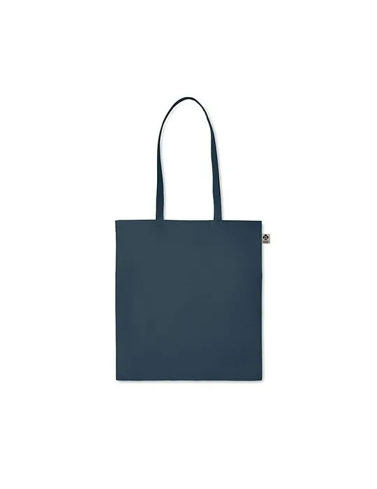 Sac shopping écologique en coton organique ZIMDE COLOUR Matières : polyester Couleurs : bleu cadeau client original