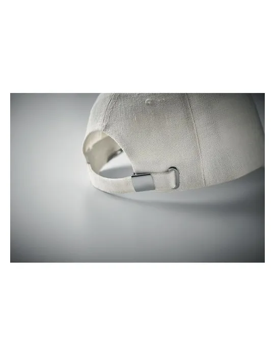 Casquette baseball écologique en chanvre personnalisée pas cher - NAIMA CAP Matières : pongée Couleurs : naturel cadeau client o