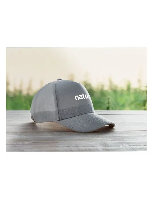 Casquette baseball écologique en chanvre personnalisée pas cher - NAIMA CAP Matières : bois objet promo petit budget