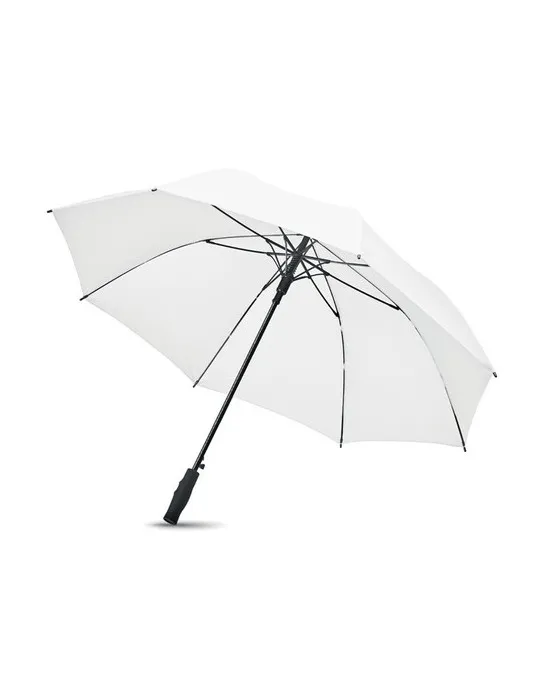 Parapluie publicitaire 27'' en pongée GRUSA Matières : polypropylène (PP) Couleurs : blanc objet promo petit budget