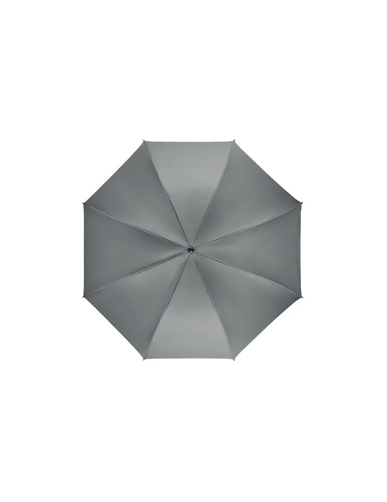 Parapluie publicitaire 27'' en pongée GRUSA Matières : PLA Couleurs : blanc personnalisable avec votre logo