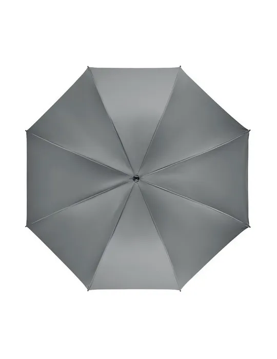Parapluie publicitaire 27'' en pongée GRUSA Matières : PLA Couleurs : blanc personnalisable avec votre logo