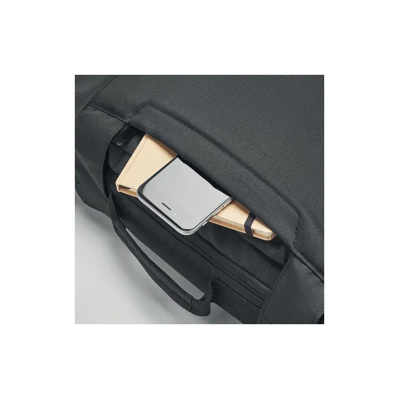 Sac à dos ordinateur écologique personnalisable 300D RPET - SINGAPORE Matières : polyéthylène (PE) Taille textile : XL Couleurs 