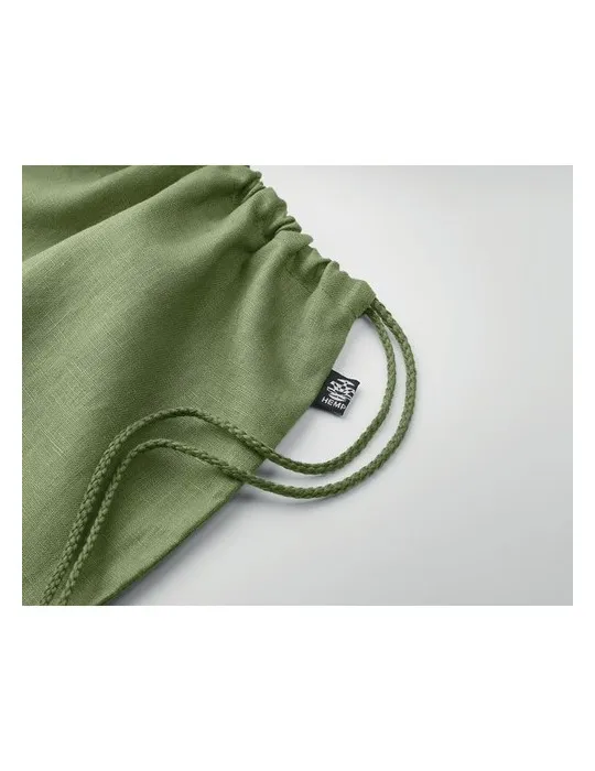 Sac à cordon écologique en chanvre personnalisé pas cher - NAIMA BAG Matières : bois objet promotionnel éco-responsable