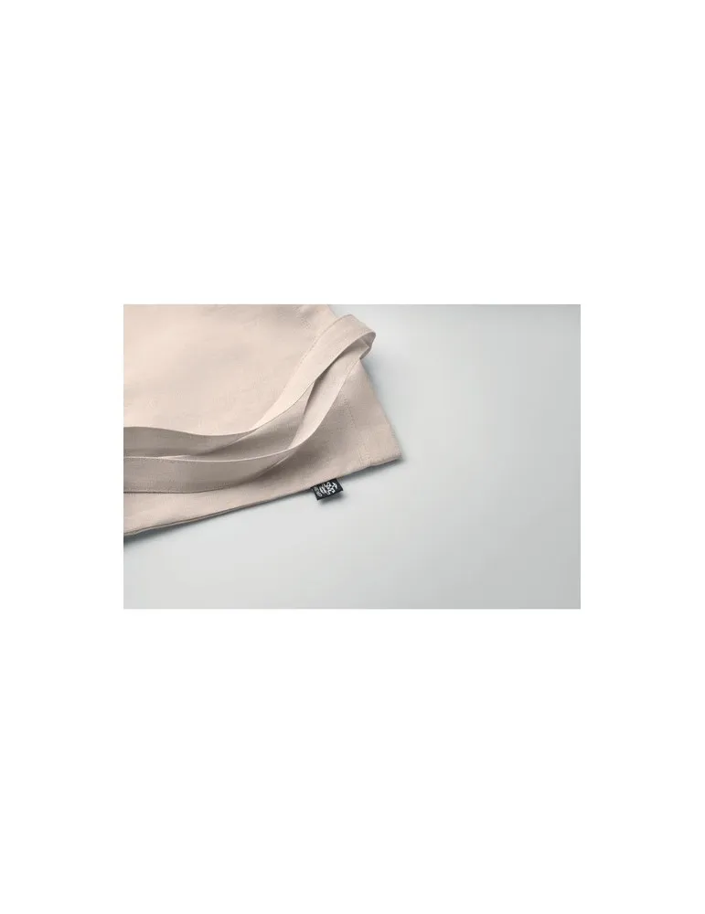 Sac shopping écologique en chanvre personnalisé pas cher - NAIMA TOTE Matières : polyester Couleurs : noir cadeau affaires éléga