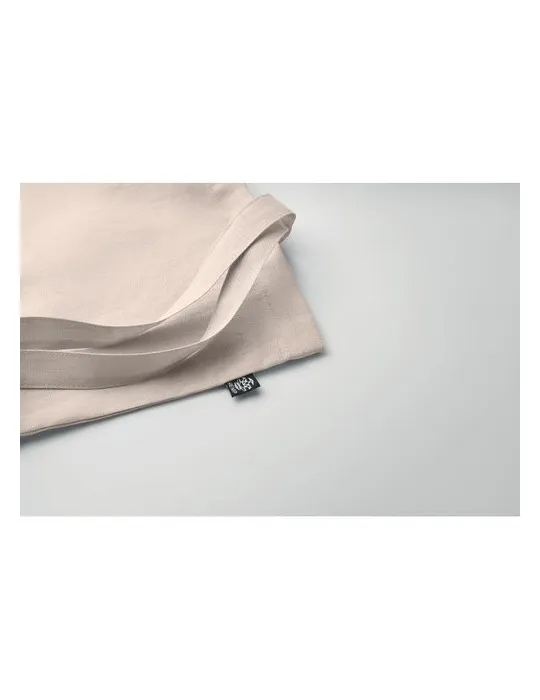 Sac shopping écologique en chanvre personnalisé pas cher - NAIMA TOTE Matières : polyester Couleurs : noir cadeau affaires éléga