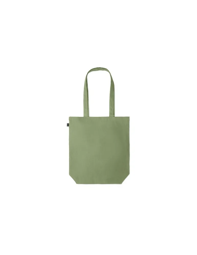 Sac shopping écologique en chanvre personnalisé pas cher - NAIMA TOTE Matières : bois Couleurs : vert goodies entreprise design