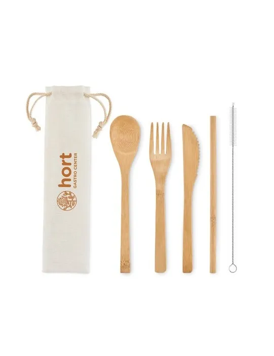 Couverts en Bambou Réutilisables - SETSTRAW