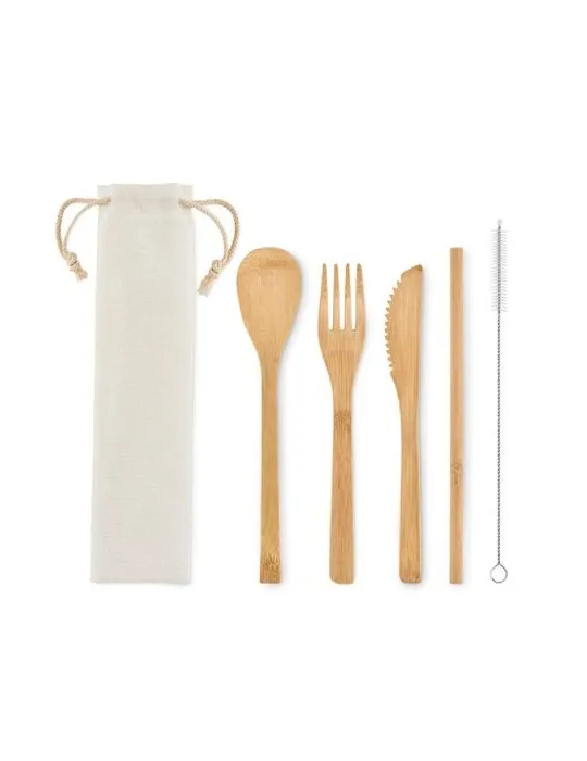 Couverts en Bambou Réutilisables - SETSTRAW