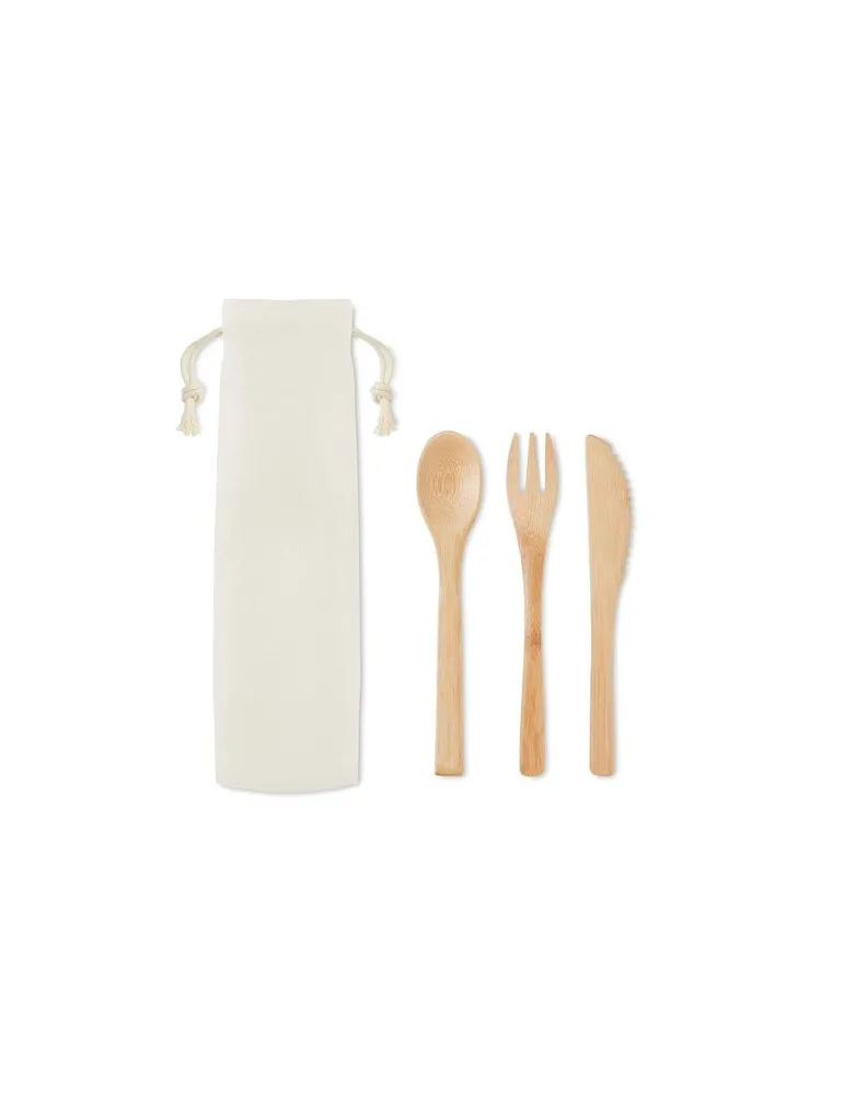 Set de Couverts en Bambou Écologiques SETBOO