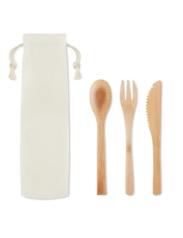 Set de Couverts en Bambou Écologiques SETBOO 2