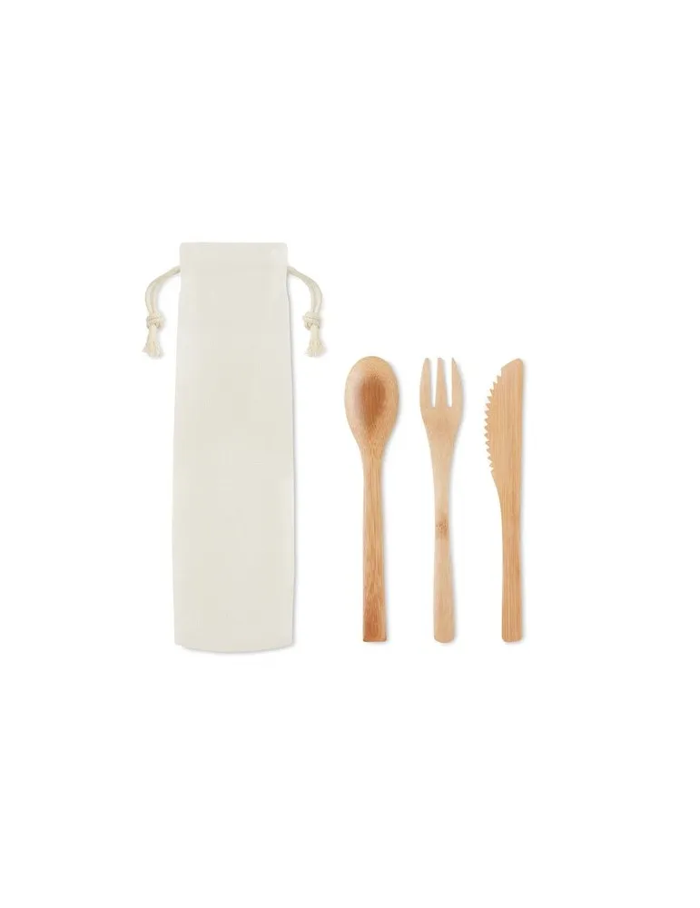 Set de Couverts en Bambou Écologiques SETBOO