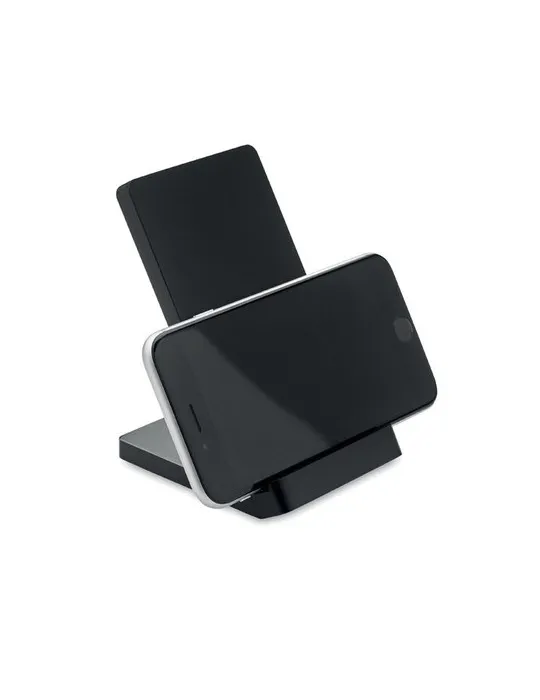 Chargeur sans fil écologique en bambou WIRESTAND Matières : polyéthylène (PE) Couleurs : blanc impression haute définition