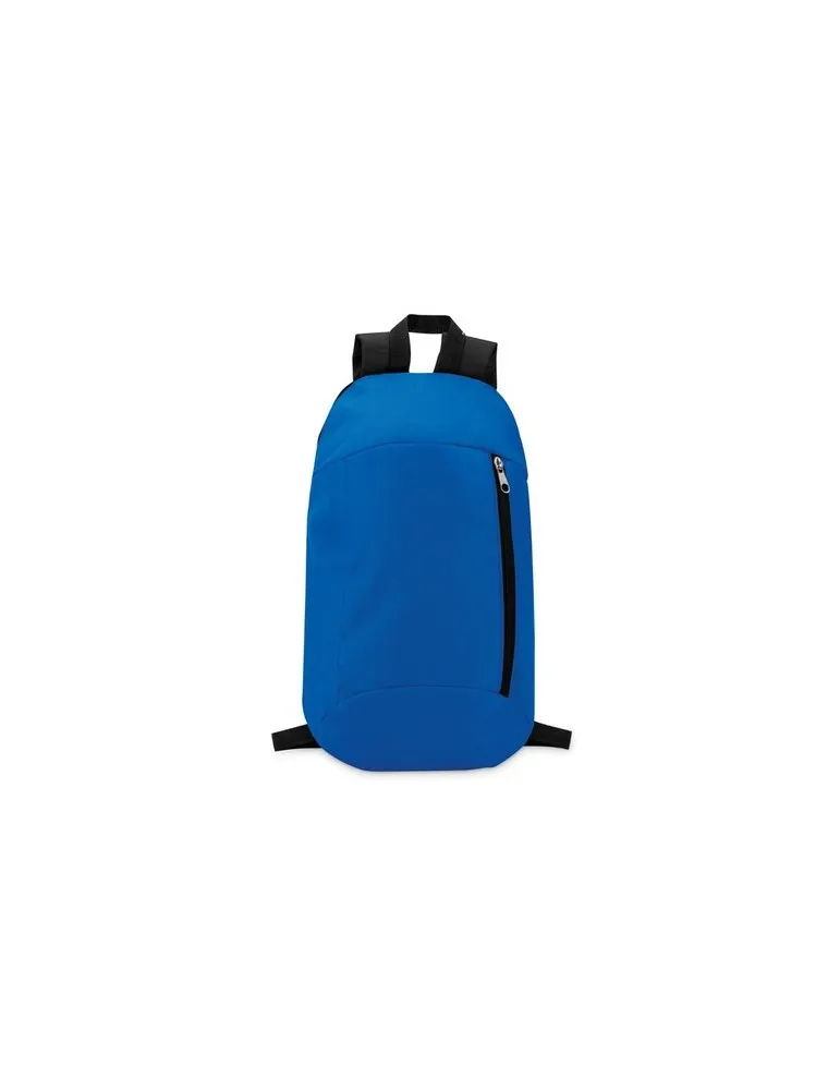 Sac à dos personnalisable écologique avec poche frontale - TIRANA Matières : polypropylène (PP) Couleurs : noir livraison expres