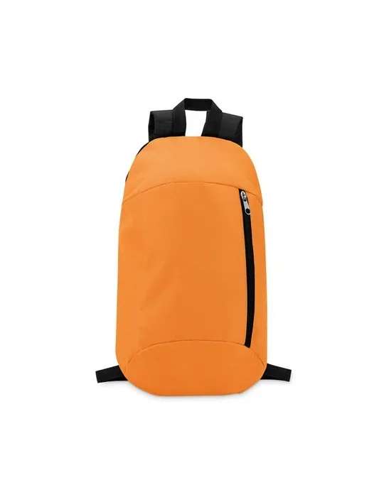 Sac à dos personnalisable écologique avec poche frontale - TIRANA Matières : polypropylène (PP) Couleurs : gris impression haute