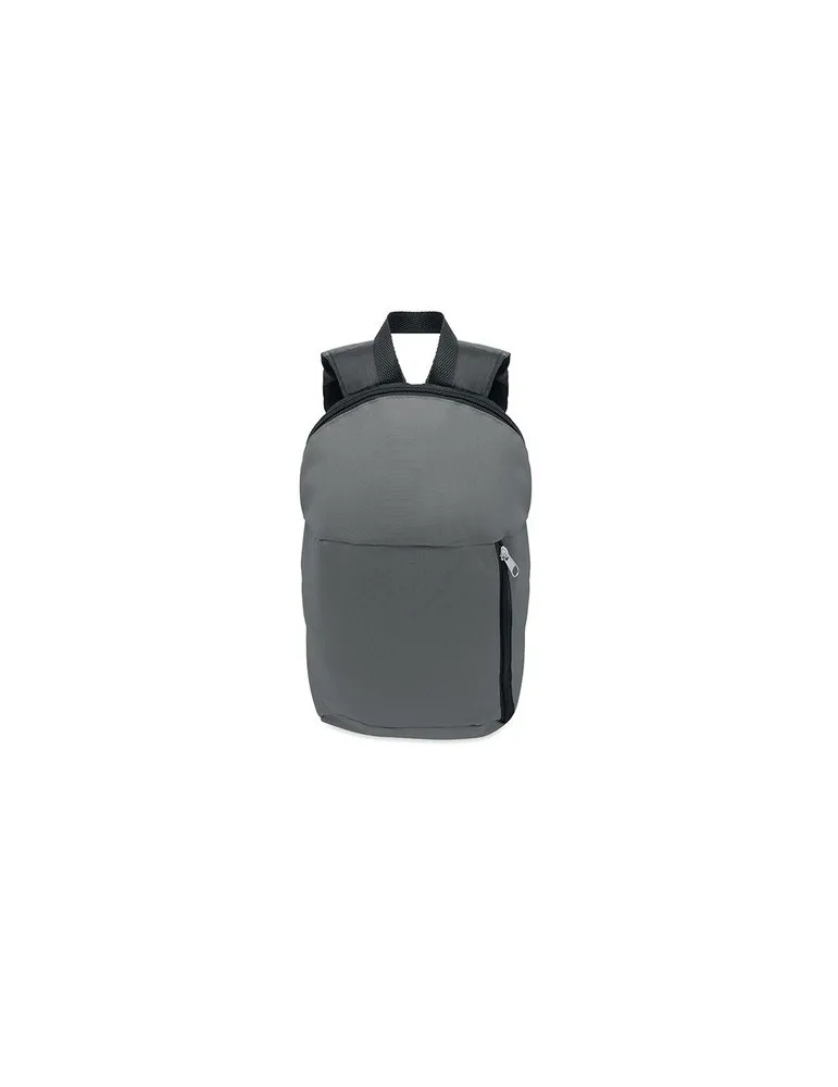 Sac à dos personnalisable écologique avec poche frontale - TIRANA Matières : polypropylène (PP) Couleurs : vert foncé objet prom