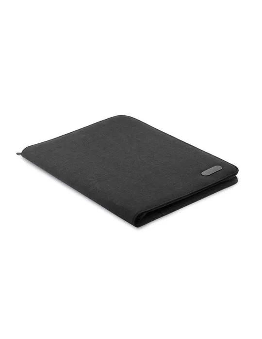 Conférencier A4 Bicolore Pratique et Élégant Personnalisé - NOTES FOLDER Matières : PET recyclé Couleurs : gris