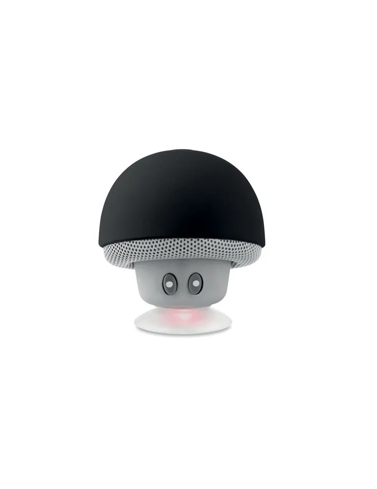Haut-parleur sans fil pratique 3W personnalisé MUSHROOM Matières : EVA Couleurs : blanc personnalisable avec votre logo
