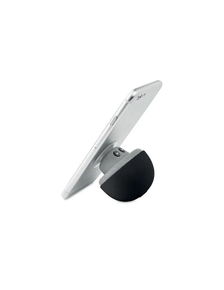 Haut-parleur sans fil pratique 3W personnalisé MUSHROOM Matières : EVA Couleurs : blanc marquage laser ultra précis