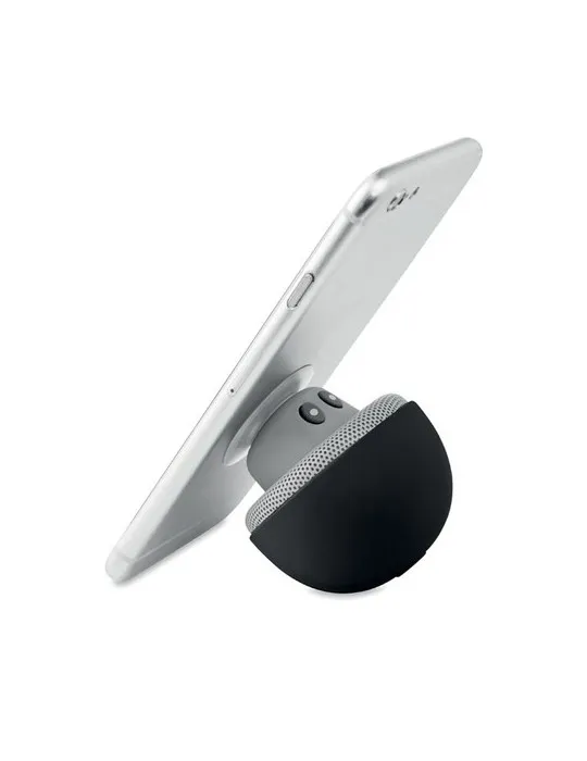 Haut-parleur sans fil pratique 3W personnalisé MUSHROOM Matières : EVA Couleurs : blanc marquage laser ultra précis