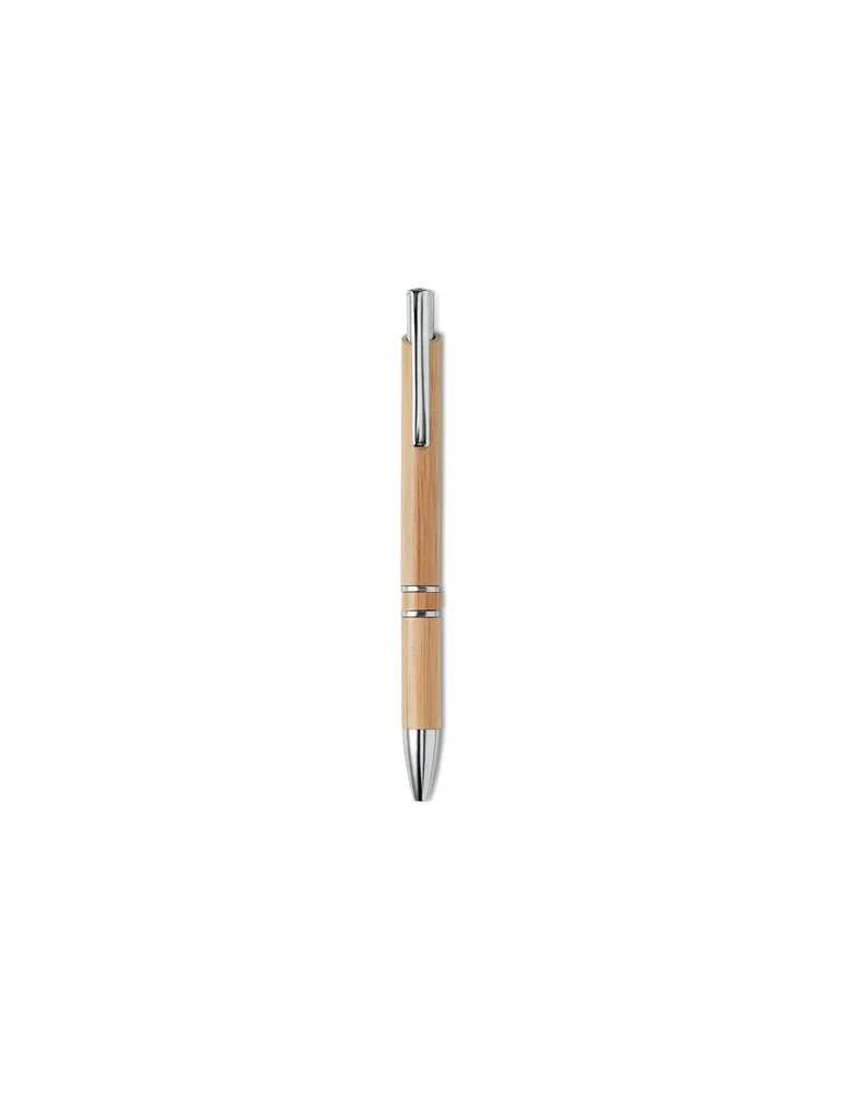 Stylo à bille écologique en bambou personnalisable - BERN BAMBOO Matières : liège Couleurs : beige