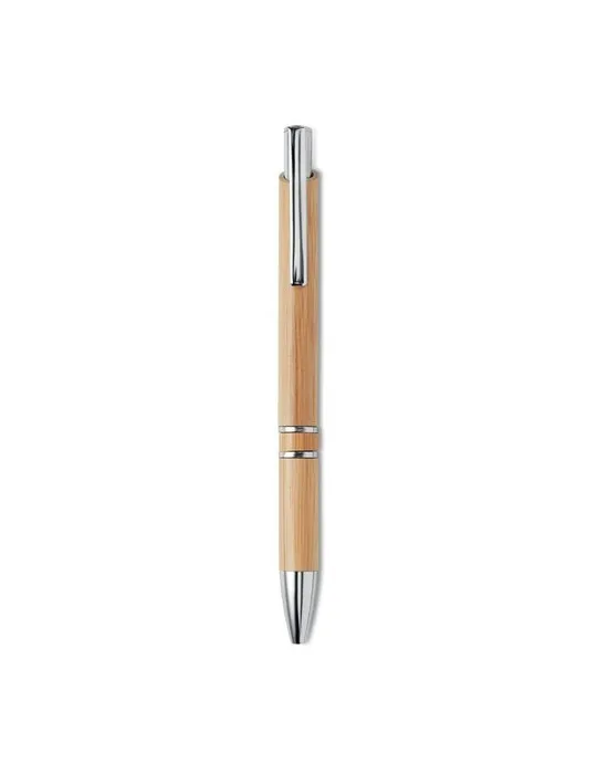 Stylo à bille écologique en bambou personnalisable - BERN BAMBOO Matières : liège Couleurs : beige