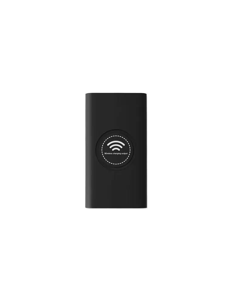 Chargeur sans fil personnalisé pratique 8000 mAh VIGOR Matières : verre Couleurs : blanc cadeau entreprise pas cher