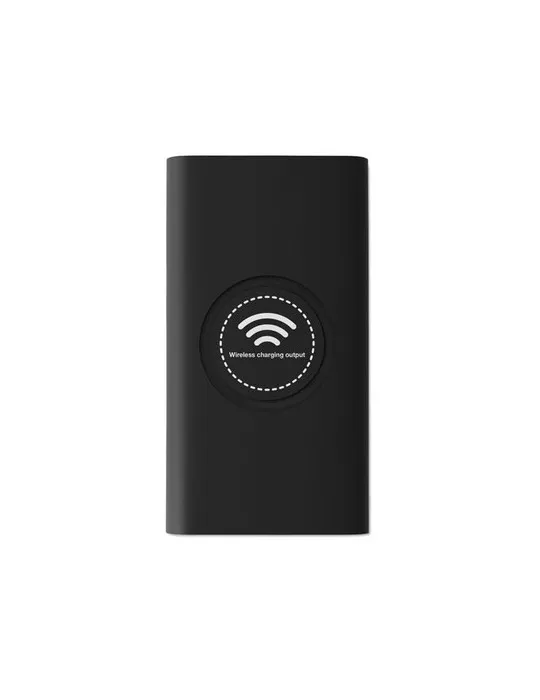 Chargeur sans fil personnalisé pratique 8000 mAh VIGOR Matières : verre Couleurs : blanc cadeau entreprise pas cher