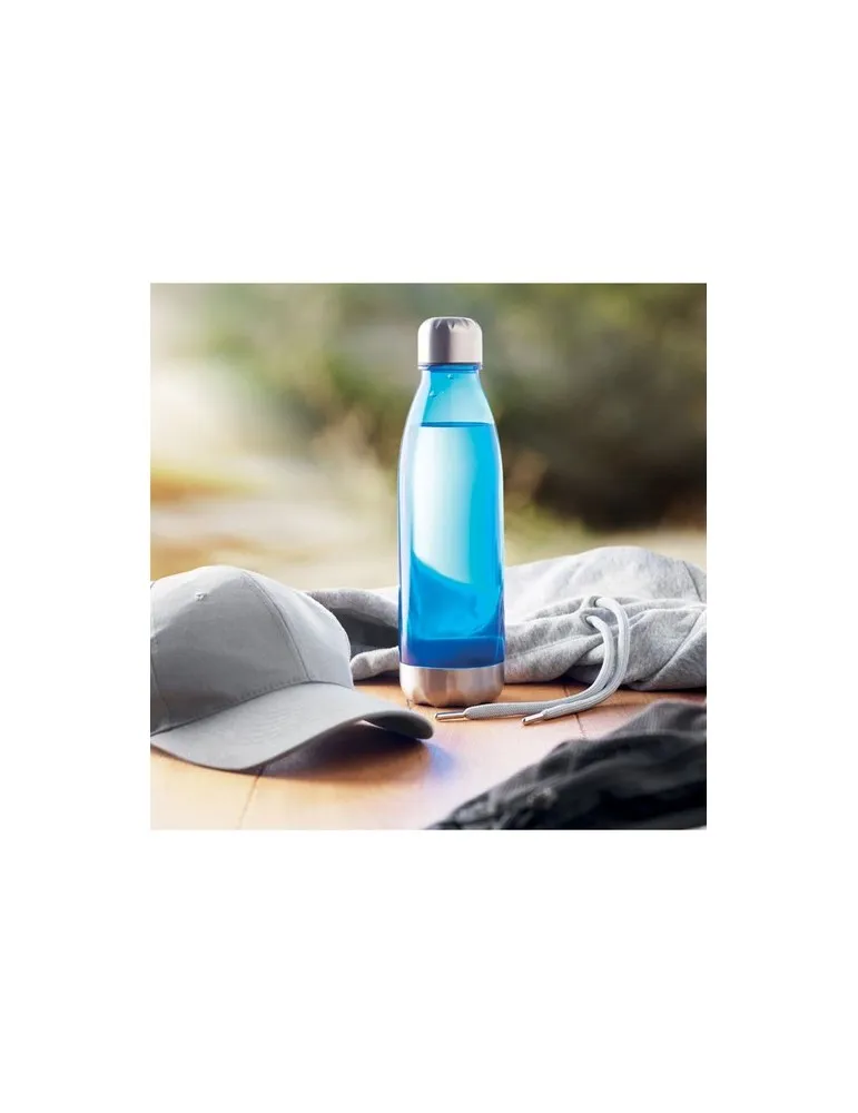 Bouteille écologique en Tritan 600ml - Cadeau d'Entreprise ASPEN Matières : verre Couleurs : bois marquage laser ultra précis