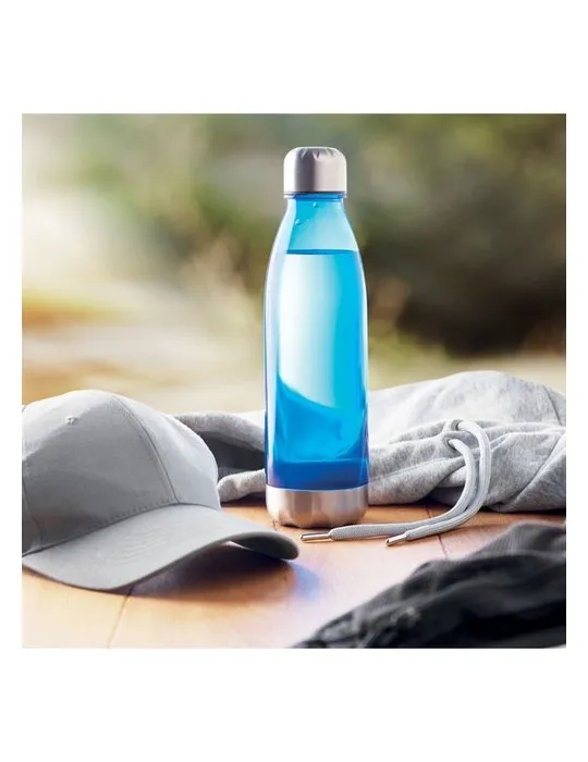 Bouteille écologique en Tritan 600ml - Cadeau d'Entreprise ASPEN Matières : verre Couleurs : bois marquage laser ultra précis